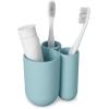 Umbra Touch Toilet Brush with Open Back Hideaway Holder, Black(Ocean Blue)
