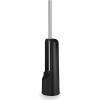 Umbra Touch Toilet Brush with Open Back Hideaway Holder, Black(Black)