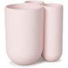 Umbra Touch Toilet Brush with Open Back Hideaway Holder, Black(Blush Pink)