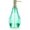 Umbra Droplet Tumbler Durable Acrylic Bathroom Accessories Holder – Modern Functional Clear Glass Tooth Brush Organizer – Perfect for Holding Toothbrushes, Make-up Brushes & Various Bath Items(Surf Blue)
