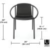 Umbra Ringo Comfortable Seating Indoors and Outdoors, Weather-Resistant, Sierra(Black)