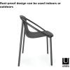 Umbra Ringo Comfortable Seating Indoors and Outdoors, Weather-Resistant, Sierra(Black)
