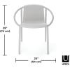 Umbra Ringo Comfortable Seating Indoors and Outdoors, Weather-Resistant, Sierra(Grey)