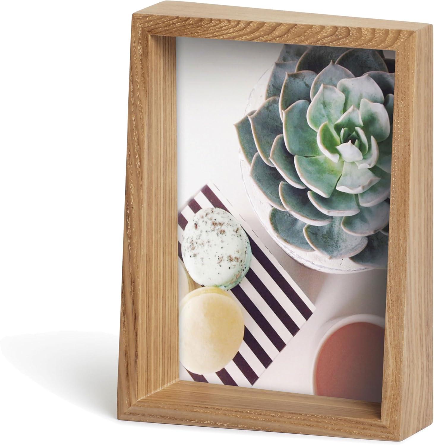 image:imageUmbra 10139111125 Edge Resin MultiOpening Picture Frame and Photo Display for Table Top or Wall 4x6Inch and 4x4Inch White MarbleNatural