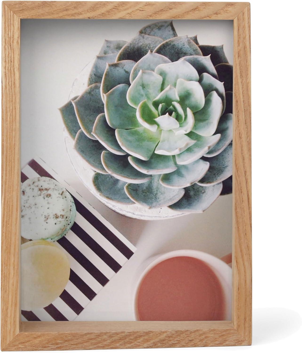 image:imageUmbra 10139111125 Edge Resin MultiOpening Picture Frame and Photo Display for Table Top or Wall 4x6Inch and 4x4Inch White MarbleNatural