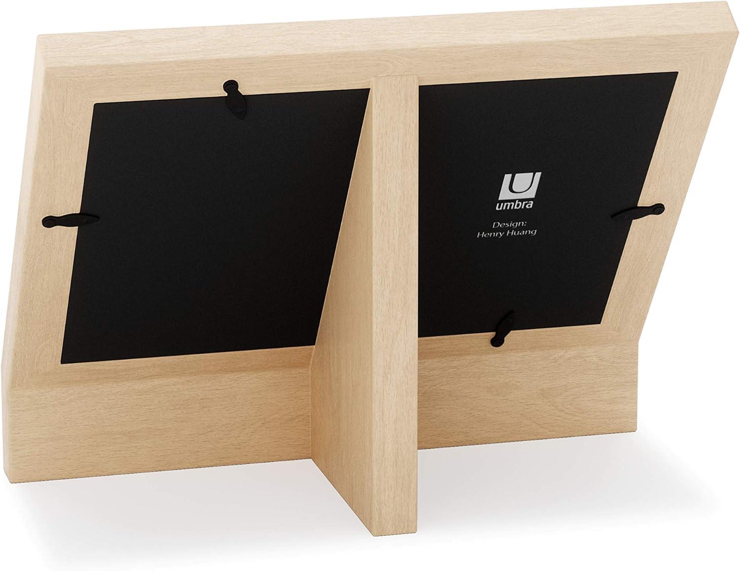 image:imageUmbra Podium Layered Angular Picture Frame for Desktop and Wall 4x61016x1524cm BlackNatural