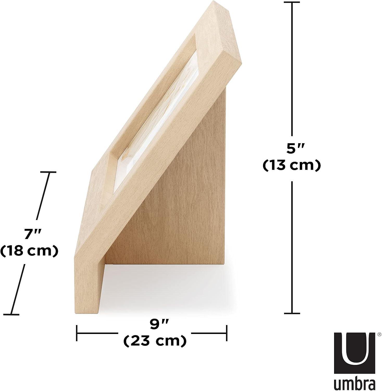 image:imageUmbra Podium Layered Angular Picture Frame for Desktop and Wall 4x61016x1524cm BlackNatural