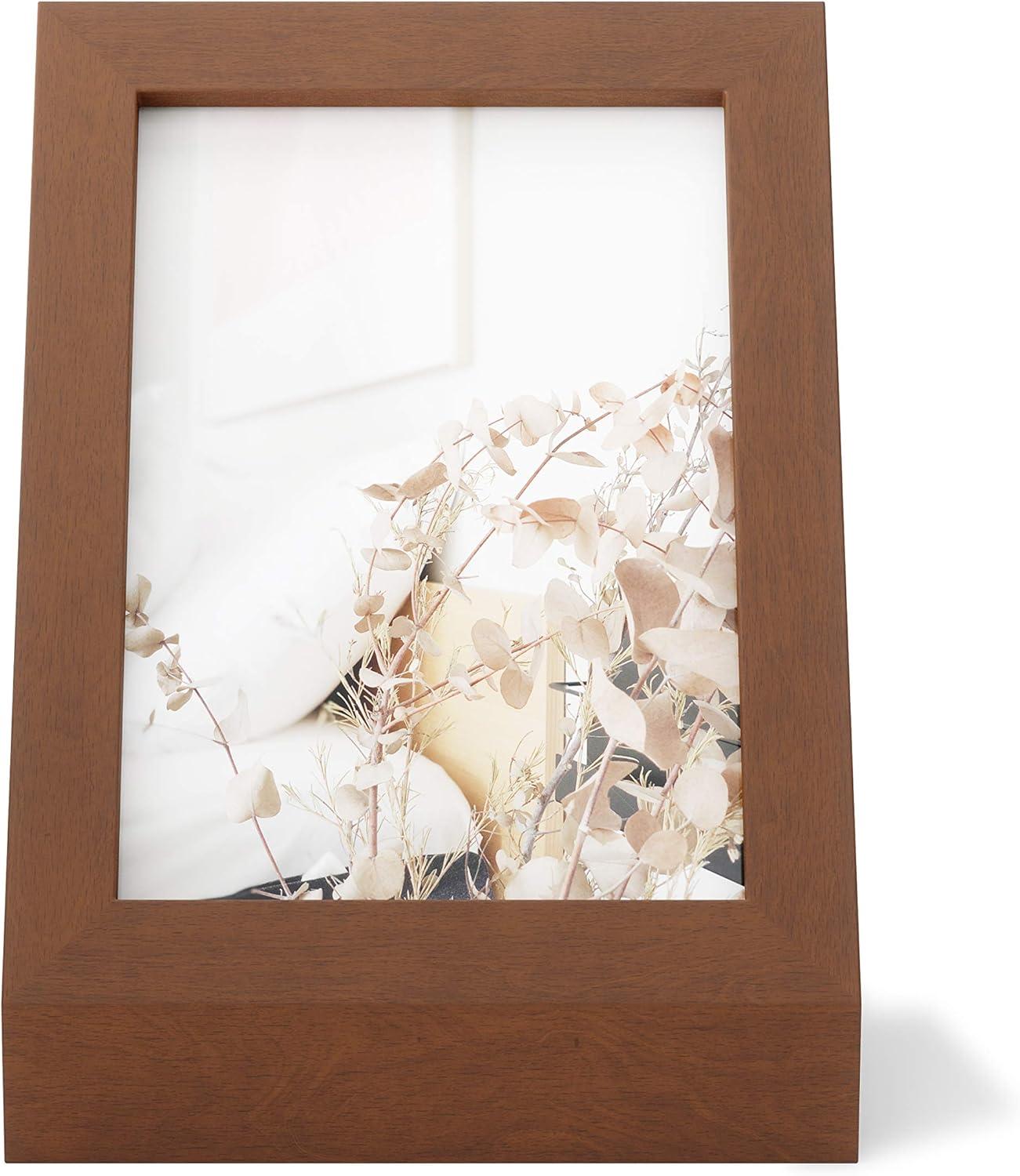 image:imageUmbra Podium Layered Angular Picture Frame for Desktop and Wall 4x61016x1524cm BlackWalnut