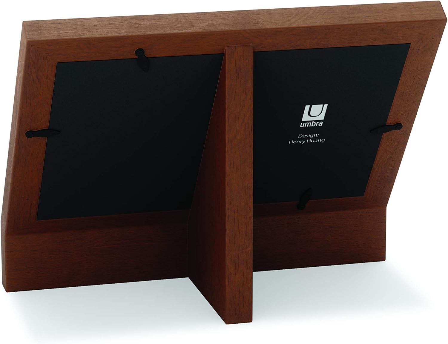 image:imageUmbra Podium Layered Angular Picture Frame for Desktop and Wall 4x61016x1524cm BlackWalnut