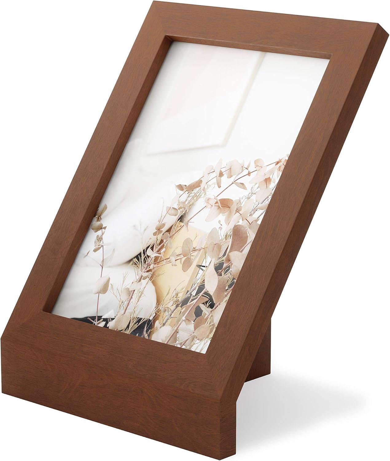 image:imageUmbra Podium Layered Angular Picture Frame for Desktop and Wall 4x61016x1524cm BlackWalnut