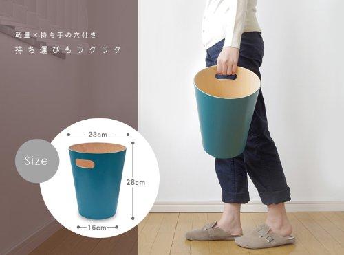 image:imageUmbra Trash Can Wood Lo Can Natural 25 gal 75 L Natural Wood Round Type No Lid Dust Boxnatural