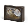 Umbra – 1013911-1125 Edge Resin Multi-Opening Picture Frame and Photo Display for Table Top or Wall, 4×6-Inch and 4×4-Inch, White Marble(Aged Walnut)