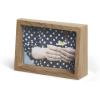 Umbra – 1013911-1125 Edge Resin Multi-Opening Picture Frame and Photo Display for Table Top or Wall, 4×6-Inch and 4×4-Inch, White Marble(Natural)