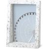 Umbra – 1013911-1125 Edge Resin Multi-Opening Picture Frame and Photo Display for Table Top or Wall, 4×6-Inch and 4×4-Inch, White Marble(Terrazzo)