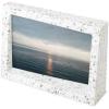 Umbra – 1013911-1125 Edge Resin Multi-Opening Picture Frame and Photo Display for Table Top or Wall, 4×6-Inch and 4×4-Inch, White Marble(Terrazzo)