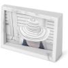 Umbra – 1013911-1125 Edge Resin Multi-Opening Picture Frame and Photo Display for Table Top or Wall, 4×6-Inch and 4×4-Inch, White Marble(White Marble)