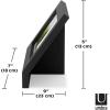 Umbra Podium Layered Angular Picture Frame for Desktop and Wall, 4″x6″(10.16×15.24cm), Black(Black)
