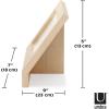 Umbra Podium Layered Angular Picture Frame for Desktop and Wall, 4″x6″(10.16×15.24cm), Black(Natural)