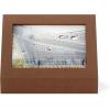Umbra Podium Layered Angular Picture Frame for Desktop and Wall, 4″x6″(10.16×15.24cm), Black(Walnut)