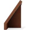 Umbra Podium Layered Angular Picture Frame for Desktop and Wall, 4″x6″(10.16×15.24cm), Black(Walnut)
