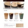 Umbra Trash Can Wood Lo Can, Natural, 2.5 gal (7.5 L), Natural Wood, Round Type, No Lid, Dust Box(natural)
