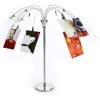 Umbra Fotofalls – Desktop Photo Holder and Picture Stand with Plated Wire and Metal Clips, Nickel(Medium)