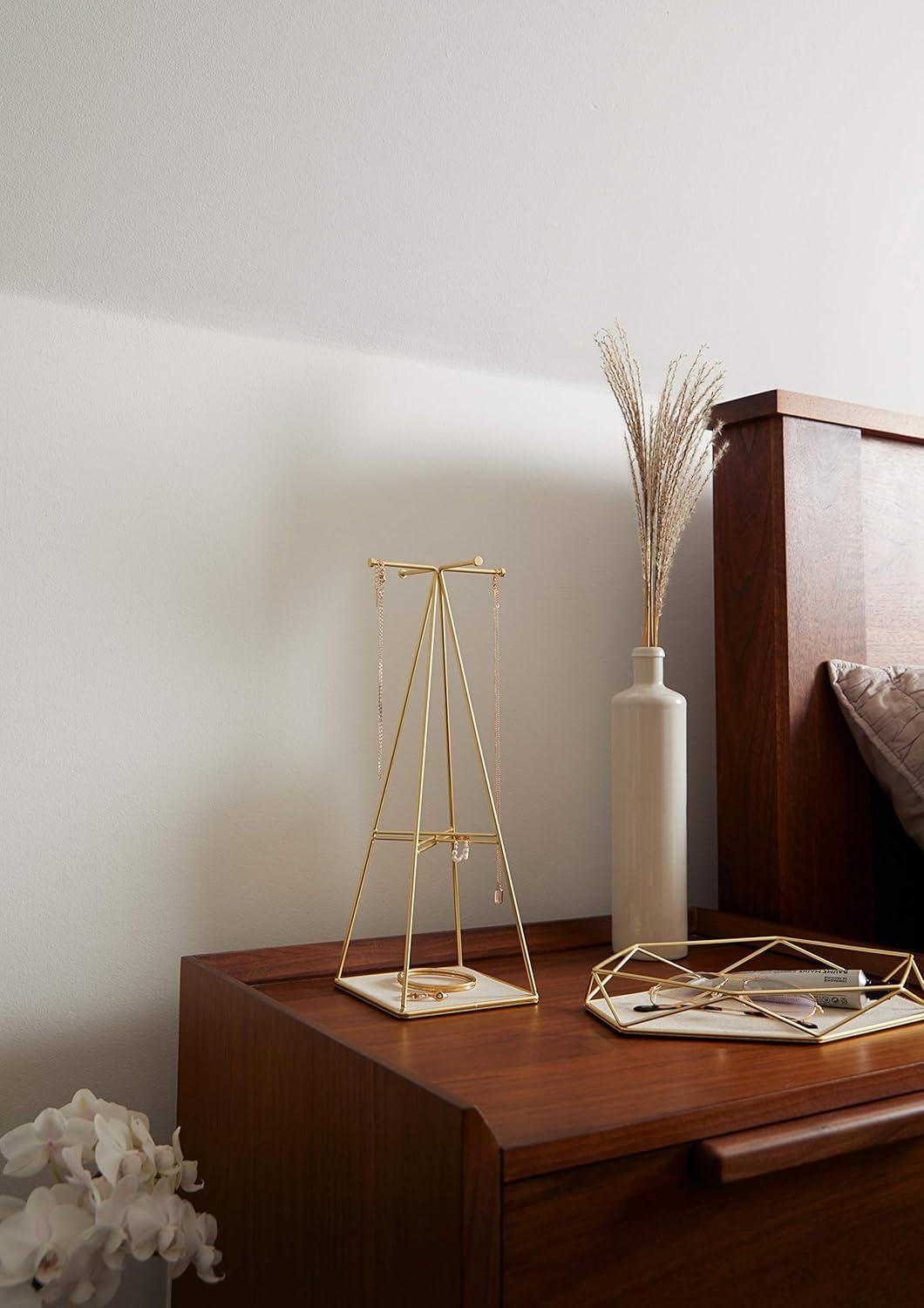 image:imageUmbra Prisma Jewelry Stand and Necklace Holder Matte BrassBrass