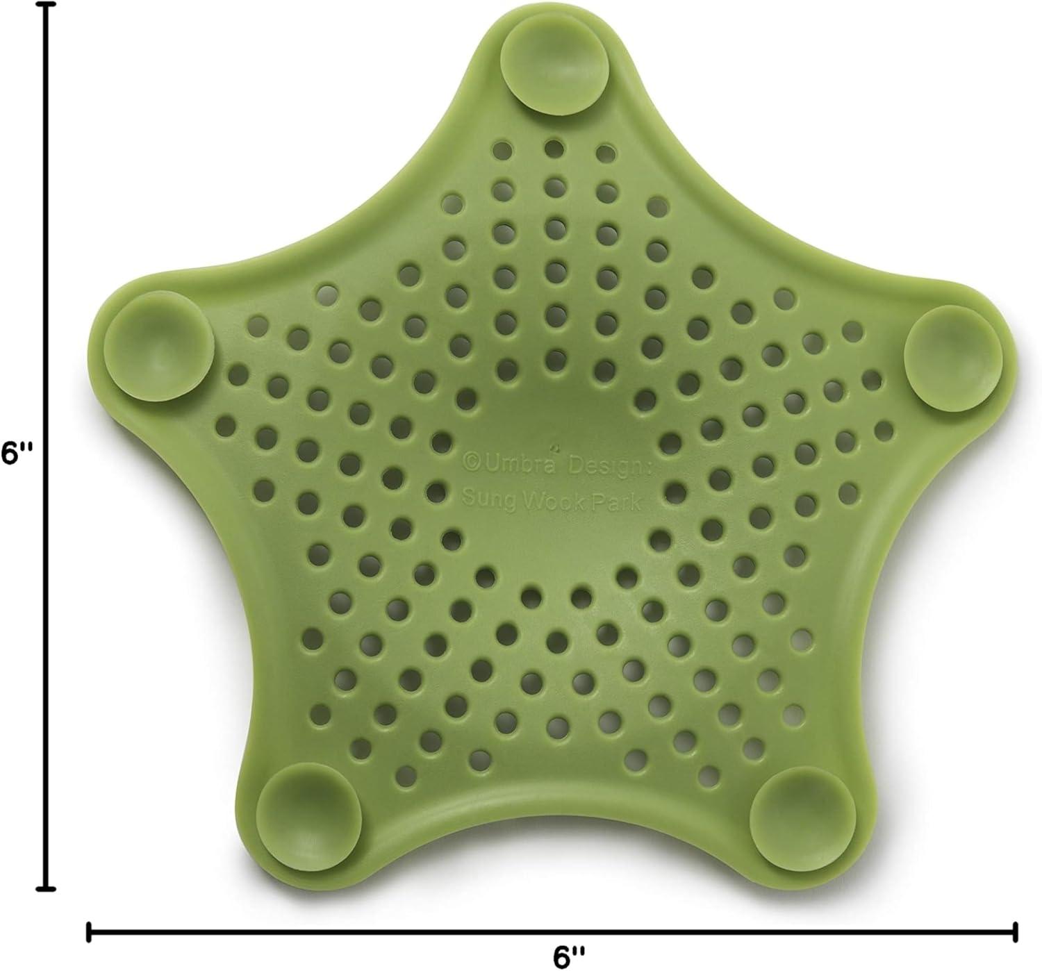 image:imageUmbra Starfish Drain CoverHair Catcher Surf Blue Pack of 3Avocado and Mist Blue