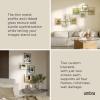 Umbra Flute Wall Gallery Frame – Modern Black Multi-Photo Display for 2 (8×10) & 2 (5×7) Pictures, Easy-Mount Vertical or Horizontal Wall Art Collage with Hardware Included