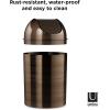 Umbra Mezzo Swing-Top Waste Can, 2.5-Gallon (10 L), Bronze(Bronze)