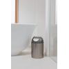 Umbra Mezzo Swing-Top Waste Can, 2.5-Gallon (10 L), Bronze(Brushed Silver)