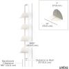 Umbra Solis Metal Display Shelf with 4 Adjustable Shelves, Sand(Sand)