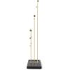 Umbra Trigem Tiered Tabletop Jewelry Organizer Freestanding Hanging Necklace, Earring and Bracelet Display, 5, Black/Brass