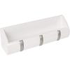 Umbra Cubby Mini Organizer – with Hooks and Compartment, Great for Holding Keys, Phone, Chargers, Mail, and Oher Goods, Compact Storage, White 12-1/2 by 3-1/2 by 3 1/4″(White)