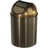 Umbra Mezzo Swing-Top Waste Can, 2.5-Gallon (10 L), Bronze(Bronze)