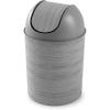 Umbra Mezzo Swing-Top Waste Can, 2.5-Gallon (10 L), Bronze(Greywood)