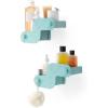 Umbra Nami Shower Caddy Set of 2 – Adhesive Shower Shelf, No Drill Wall Mounted Bathroom Organizer, Rust-Free Plastic Shower Storage Baskets for Shampoo & Toiletries, Ocean Sand(Ocean Blue)