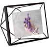 Umbra Prisma 4×6 Picture Frame, Metal Floating Wall or Desk Photo Display for Pictures, Art, Illustrations, and More, Black