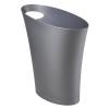 umbra Slim Trash Can Oval Lid Free Pail Trash Can Dust Box(charcoal)