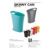 umbra Slim Trash Can Oval Lid Free Pail Trash Can Dust Box(charcoal)