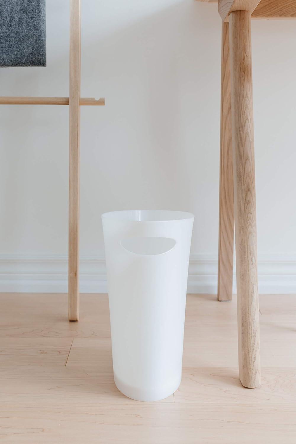 image:imageUmbra 2 gal White Skinny Wastebasket