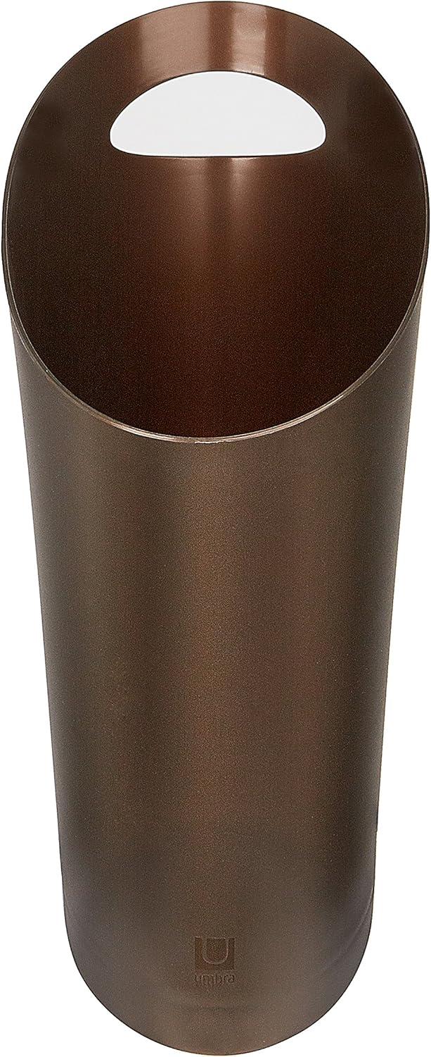 image:imageUmbra Skinny Sleek amp Stylish Bathroom Trash Small Garbage Can Wastebasket for Narrow Spaces at Home or Office 2 Gallon Capacity Bronze 3Pack