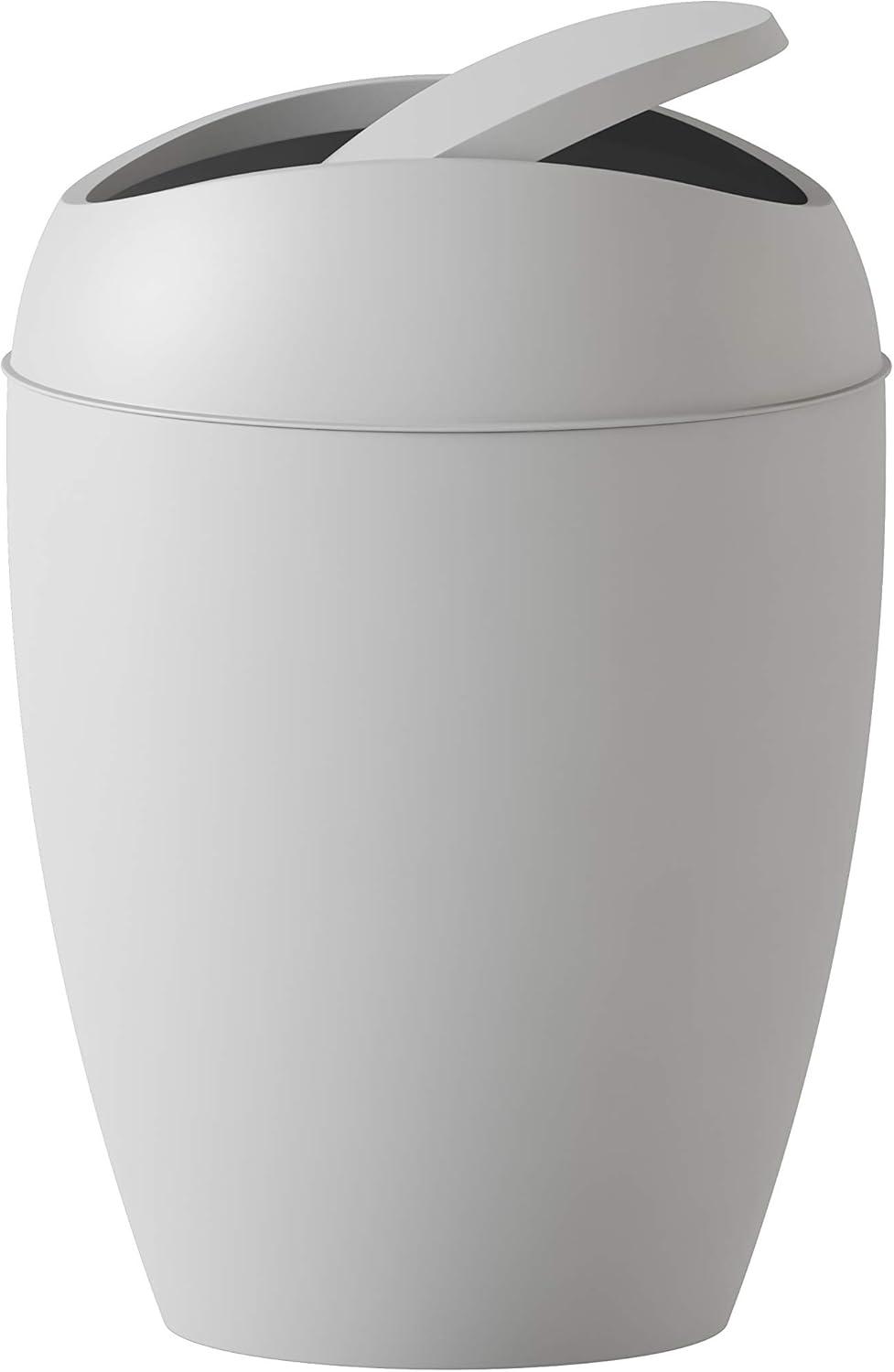 image:imageUmbra Twirla 24 Gallon Trash Can with Swingtop Lid GrayGrey
