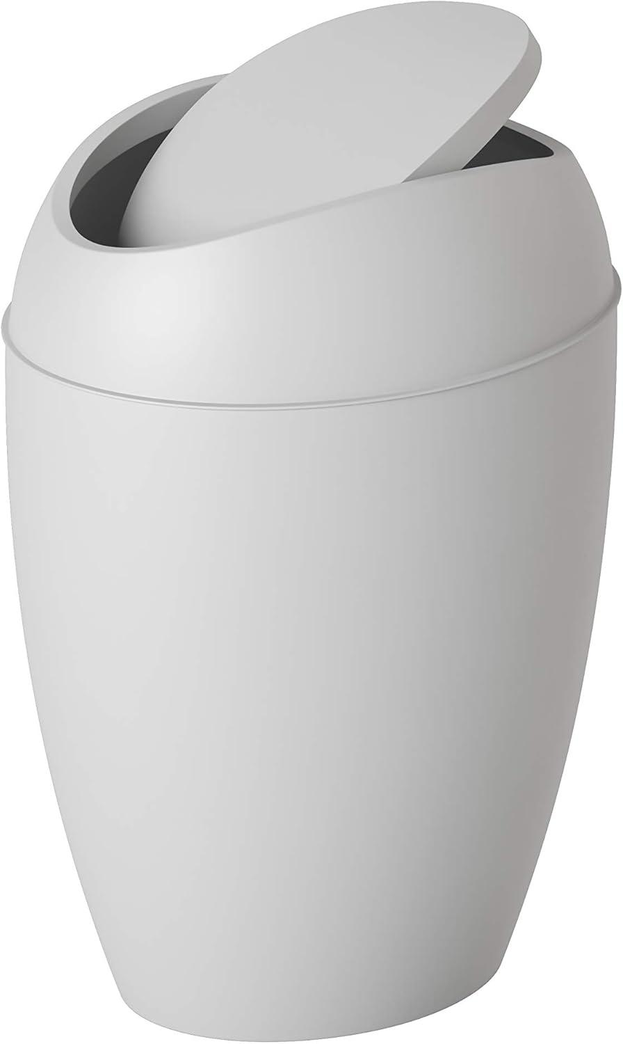 image:imageUmbra Twirla 24 Gallon Trash Can with Swingtop Lid GrayGrey