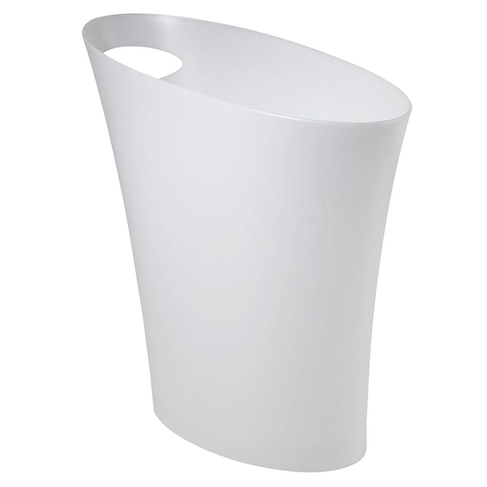 image:imageUmbra 2 gal White Skinny Wastebasket
