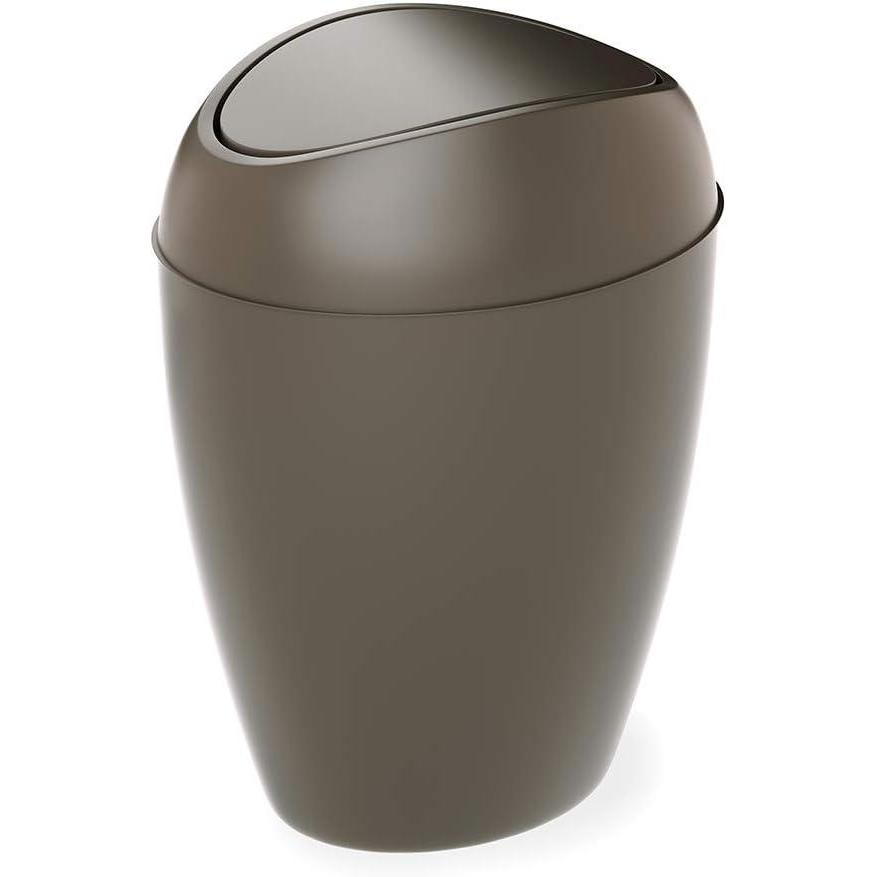image:imageUmbra Twirla 24 Gallon Trash Can with Swingtop Lid GrayShadow