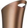 Umbra Skinny Sleek & Stylish Bathroom Trash, Small Garbage Can Wastebasket for Narrow Spaces at Home or Office, 2 Gallon Capacity, Bronze, 3-Pack