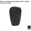 Umbra Twirla, 2.4 Gallon Trash Can with Swing-top Lid, Gray(Black)