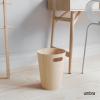 Umbra Woodrow 2-Gallon Modern Wooden Trash Can Wastebasket, Attractive Bin for Garbage or Recycling, Suitable for Home or Office, Slate Blue(Natural)