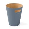 Umbra Woodrow 2-Gallon Modern Wooden Trash Can Wastebasket, Attractive Bin for Garbage or Recycling, Suitable for Home or Office, Slate Blue(Slate Blue)